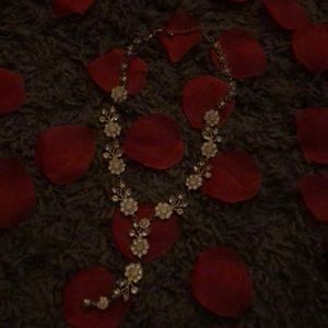 Beautiful flowered long necklace